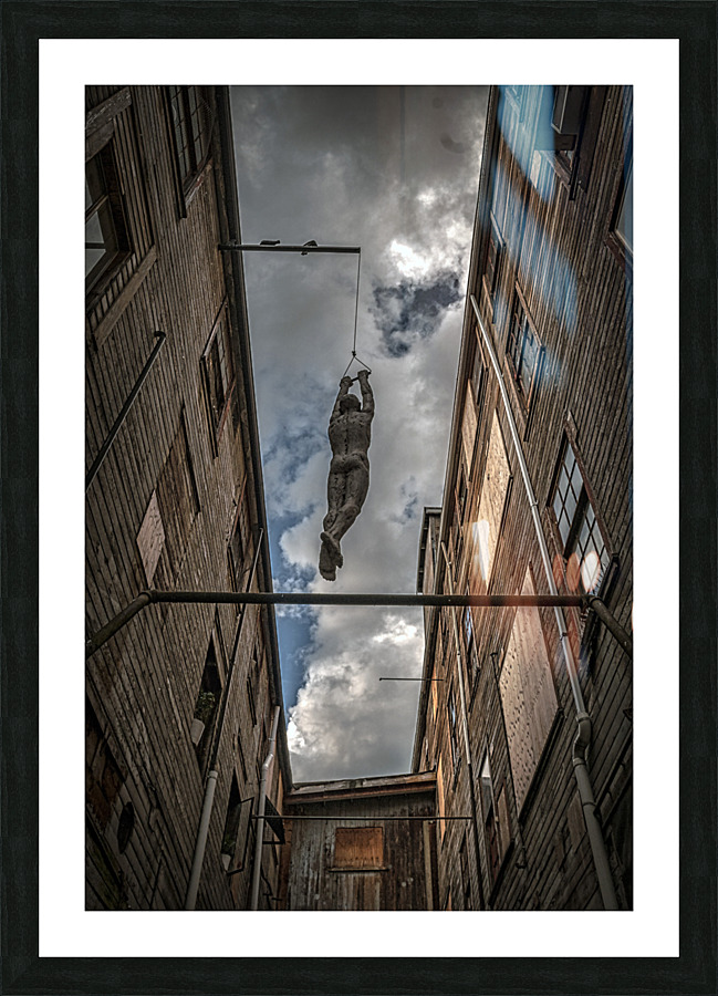 MAN HANGING OUT Picture Frame print
