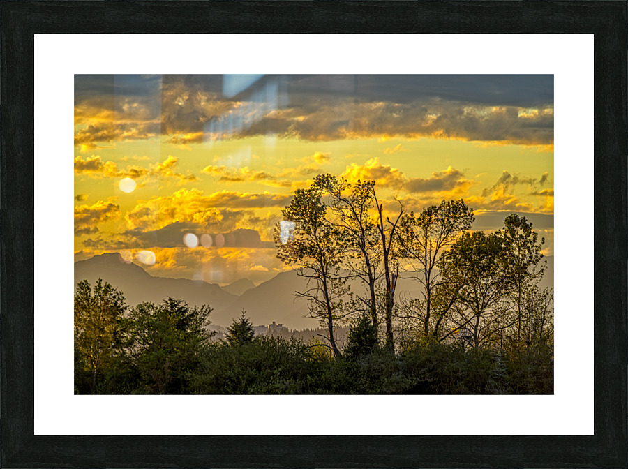 SUNSET SCENERY Picture Frame print