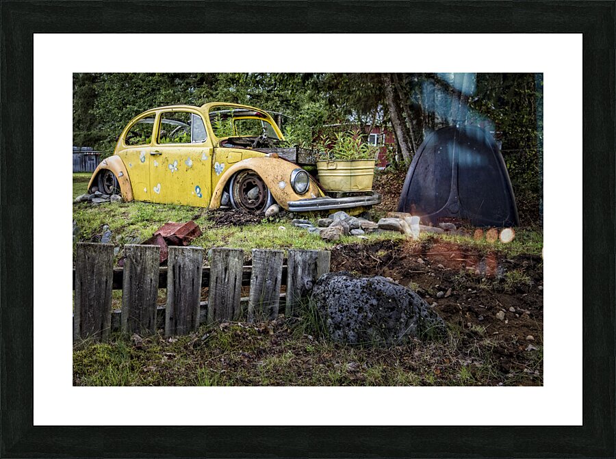 The Parked VW Picture Frame print