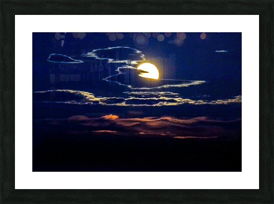 Blue Moon Rising Picture Frame print