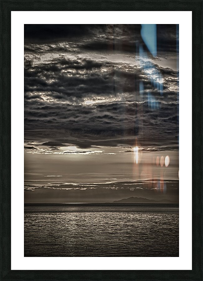 SUNSET AT GILBERT BEACH Picture Frame print