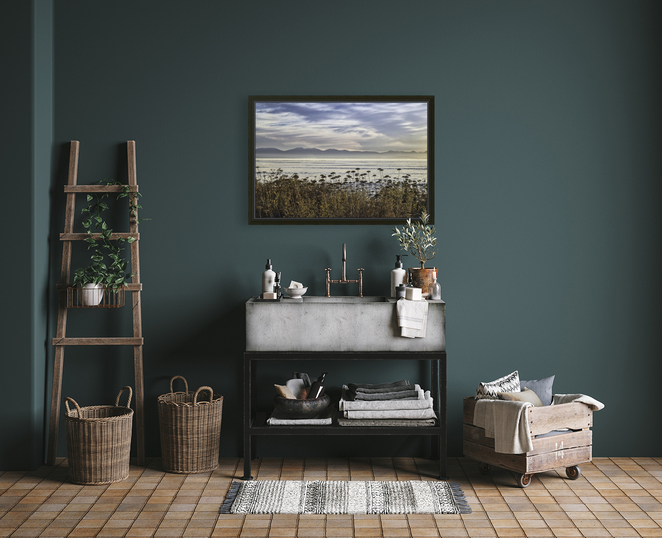 Misty Landscape Reproduction