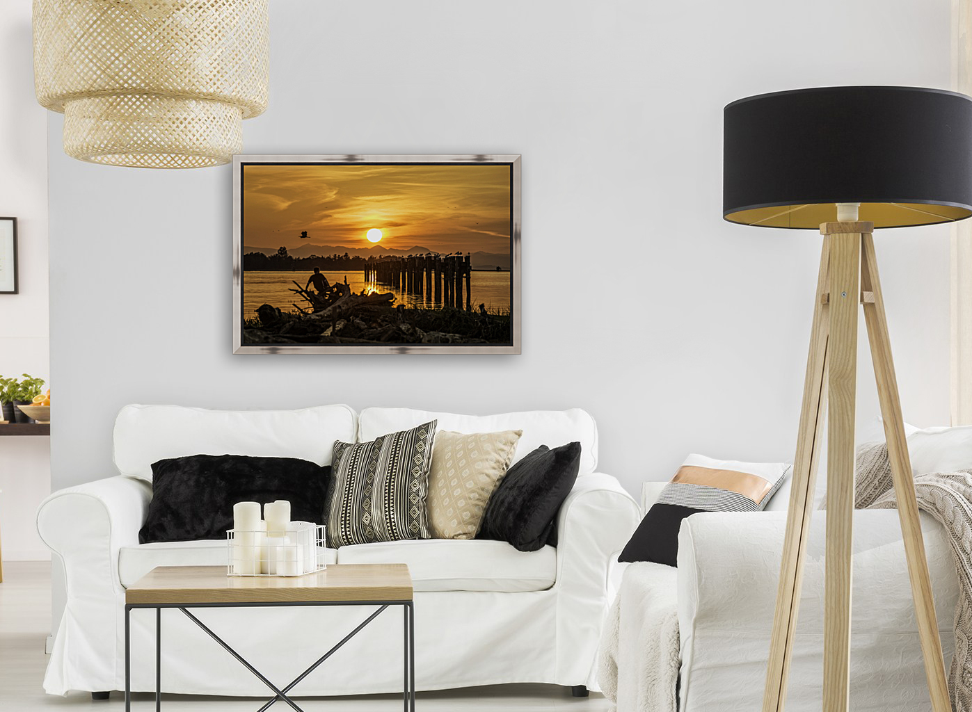 SUNSET AT GILBERT BEACH Reproduction