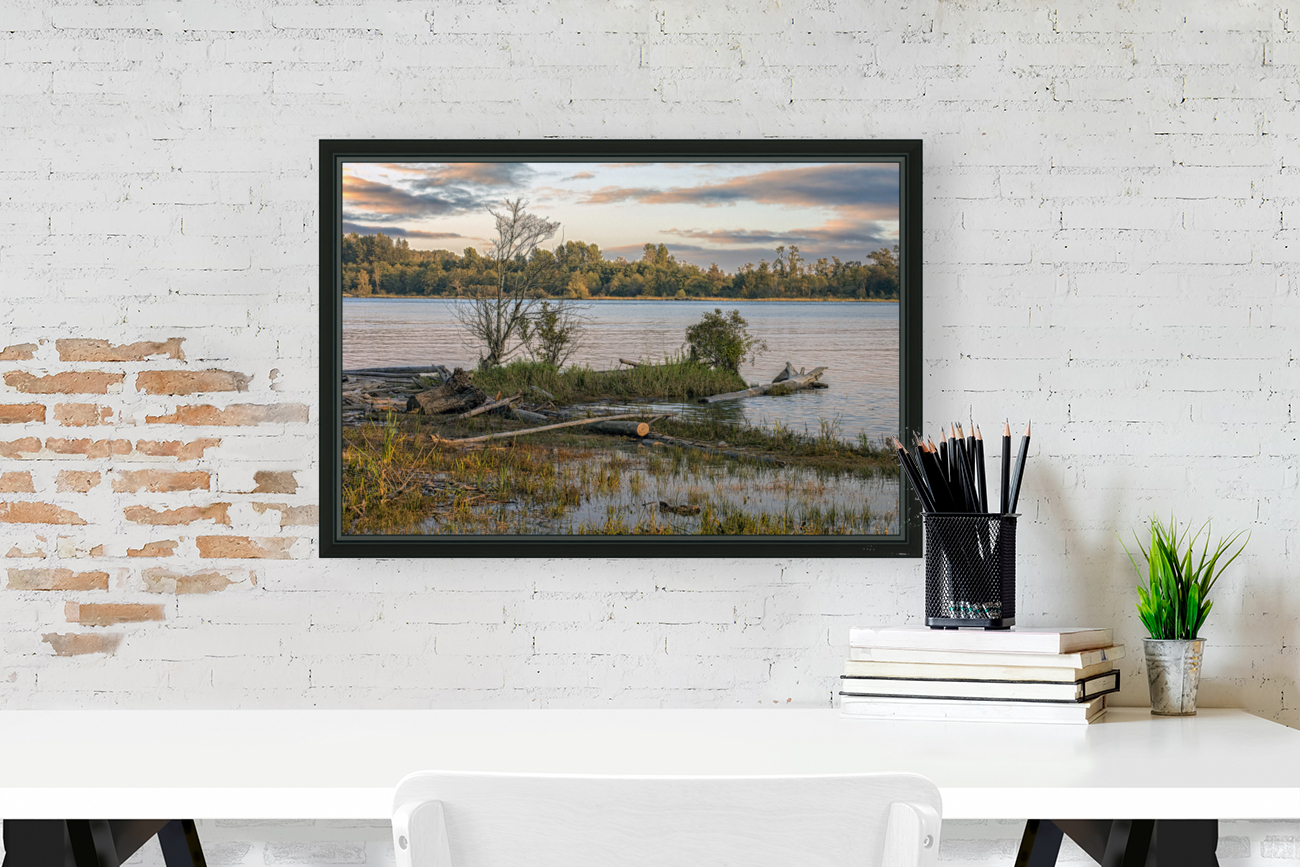 Landscape on Fraser River Reproduction