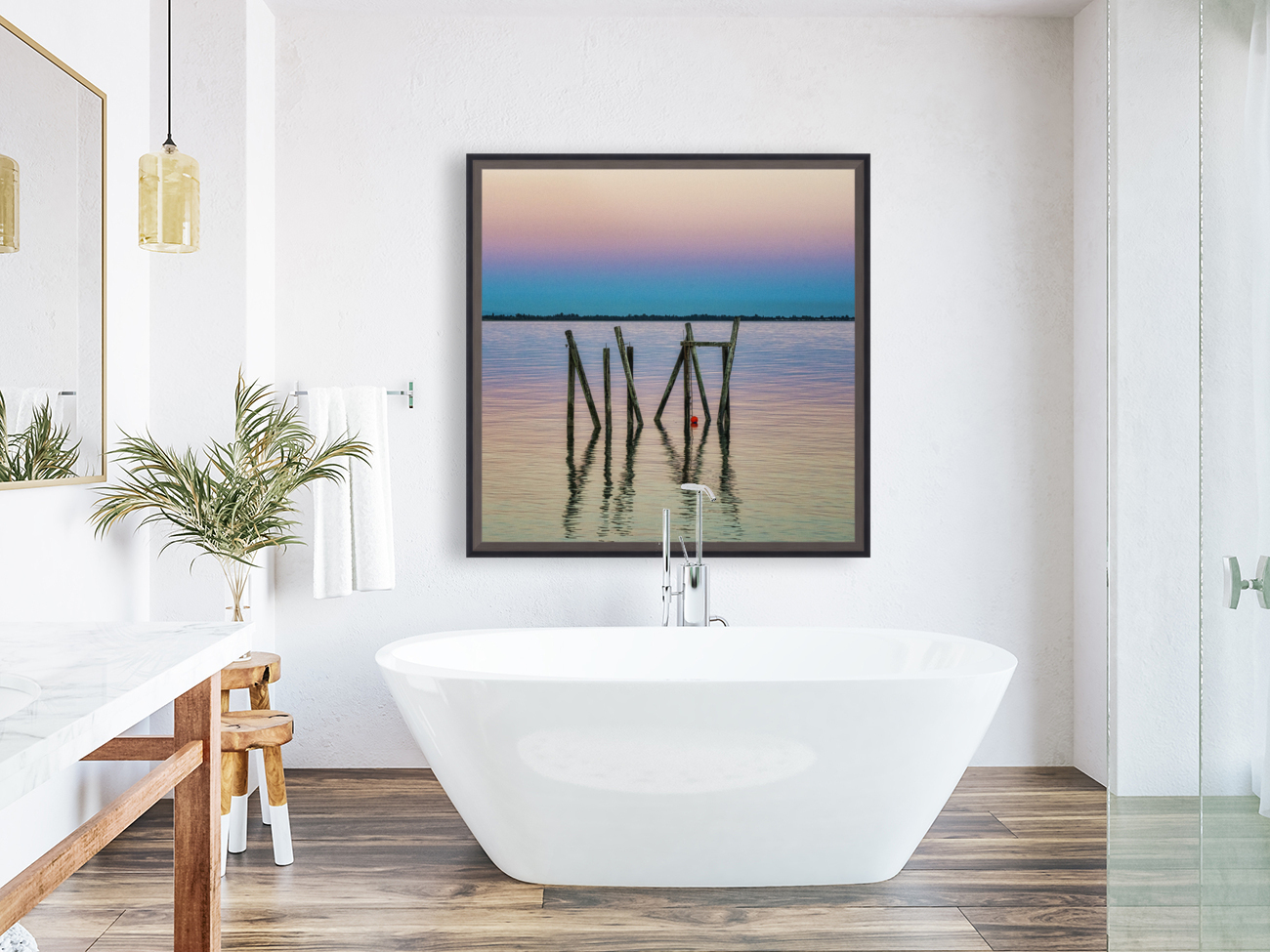 RAINBOW IN WATER SQUARE 2 Reproduction
