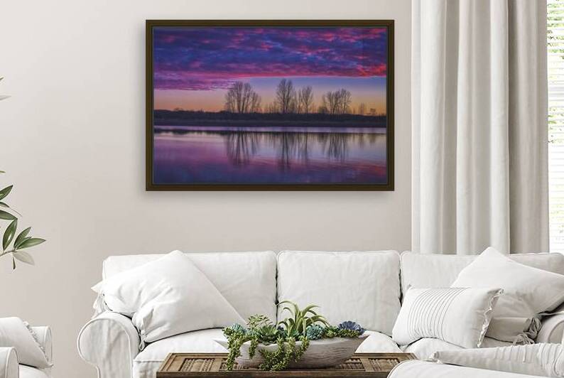 FS250118 PURPLE SKY OVER THE FRASER RIVER CF18 by FOTOSQUARES COM