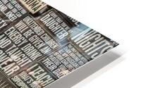 FS160612 WORDS HD Metal print
