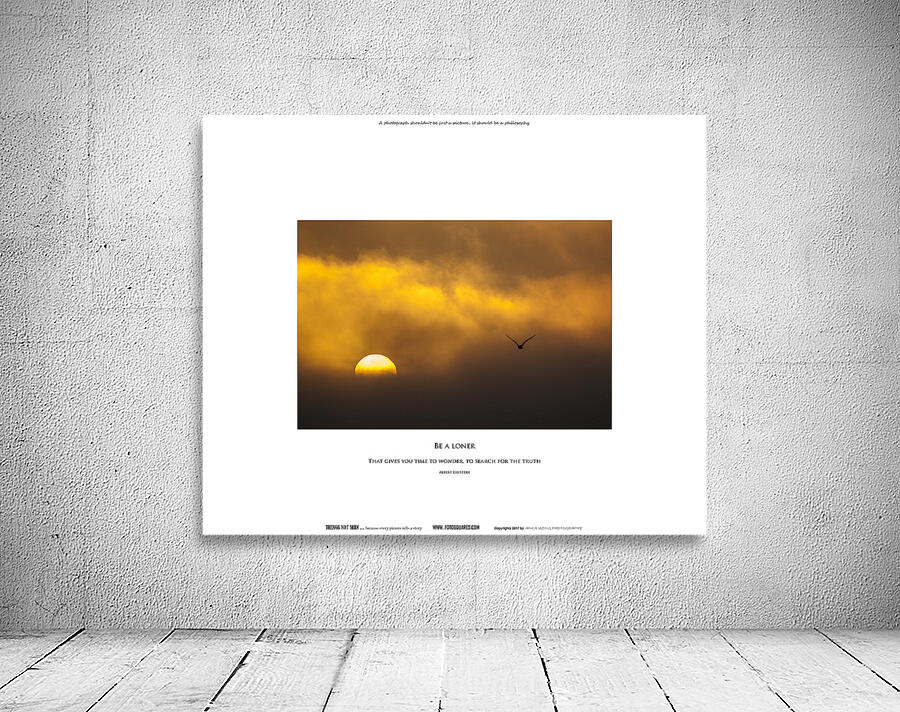 BE A LONER Wall Preview
