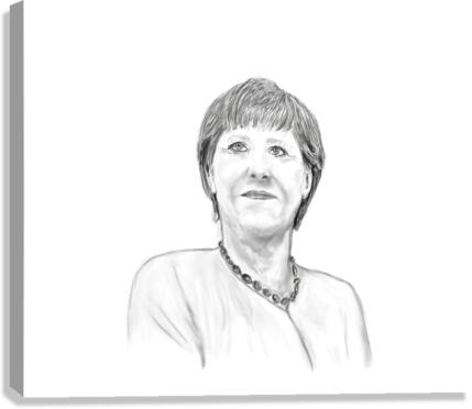 Angela Merkel Canvas Print