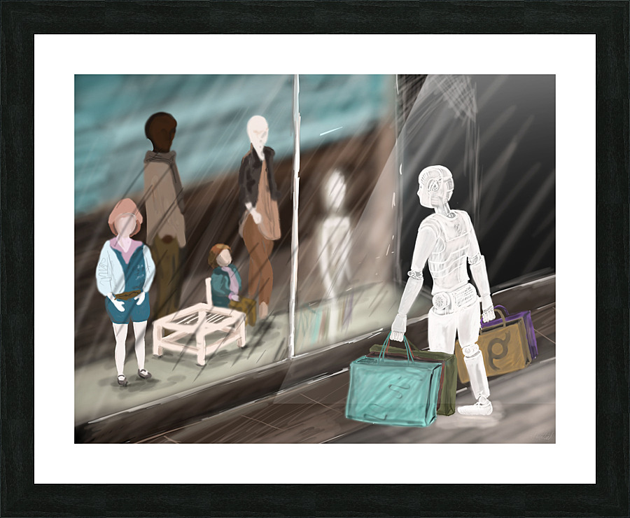 Robot Consumer Picture Frame print
