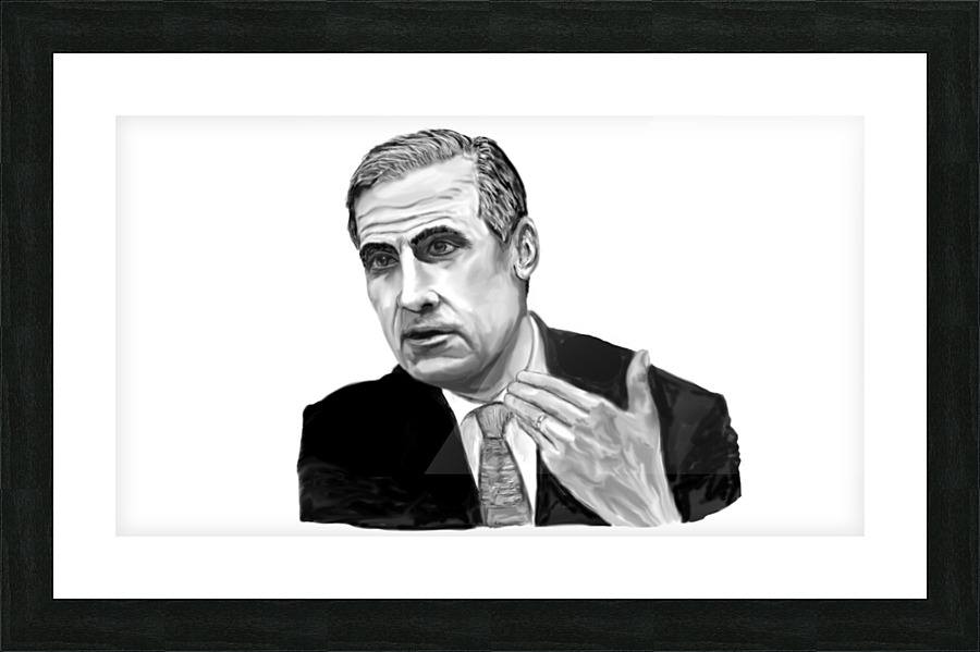 Mark Carney Picture Frame print