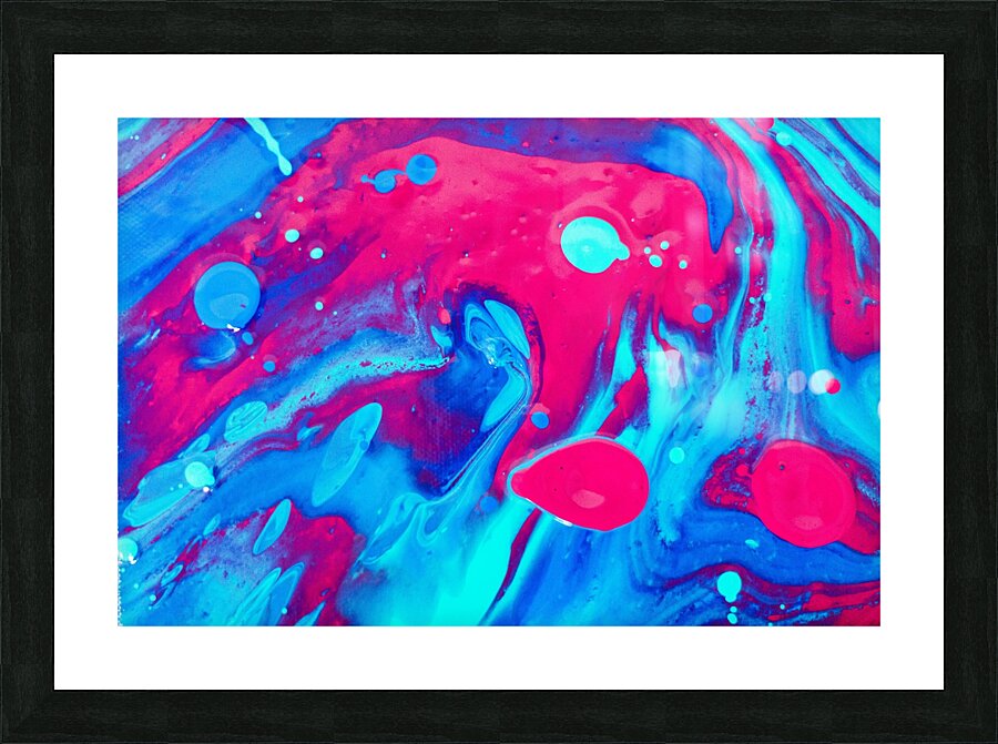 Pink and Blue Picture Frame print