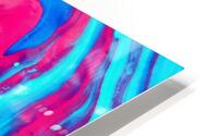 Pink and Blue HD Metal print