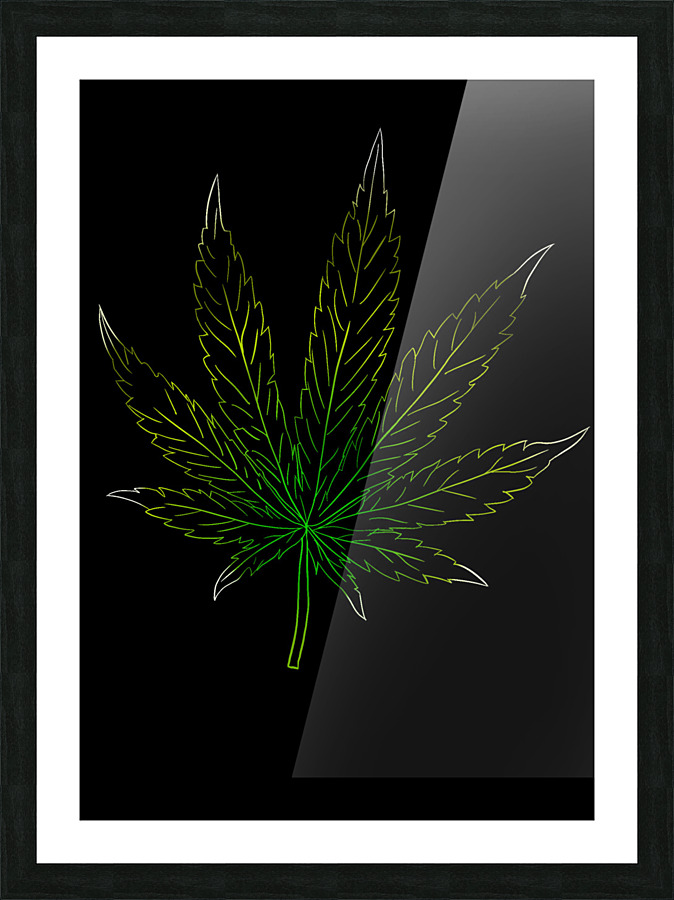 Weed Picture Frame print