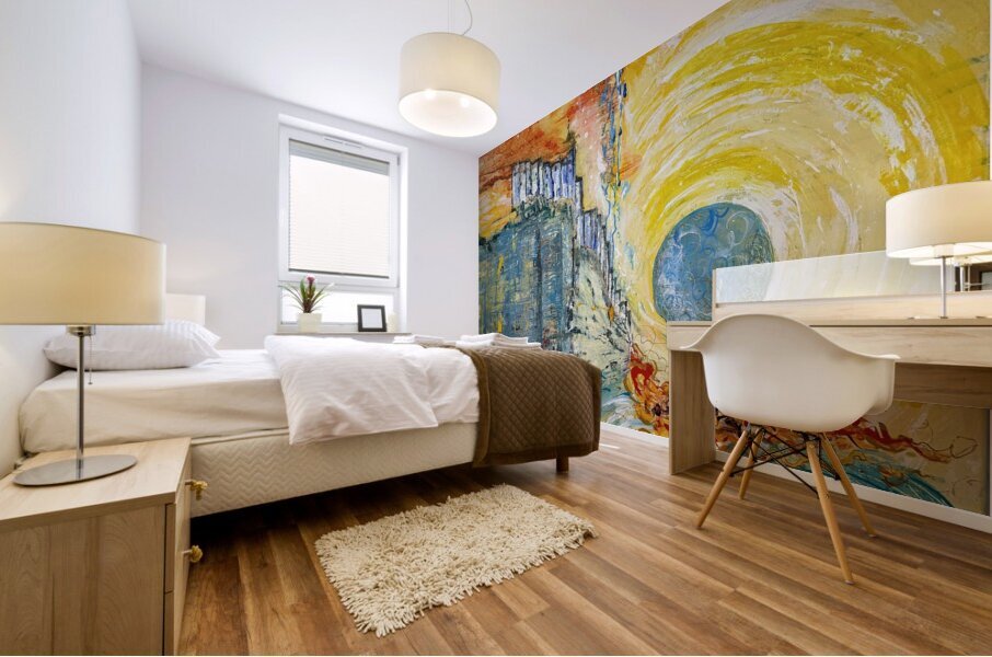 2 Worlds Mural print