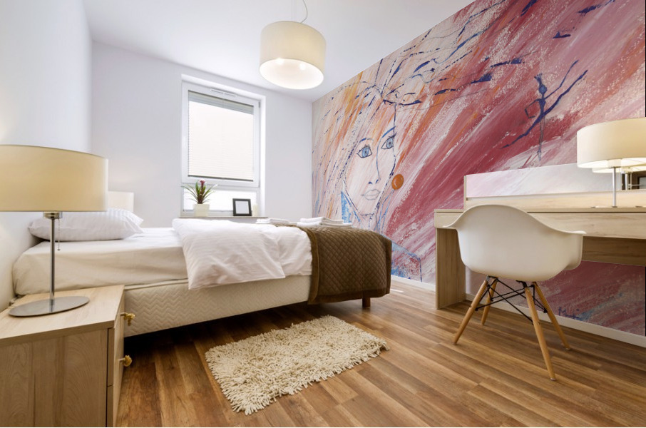Flying Lady. Mural print