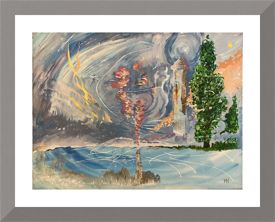 Wiped off the map. Picture Frame print