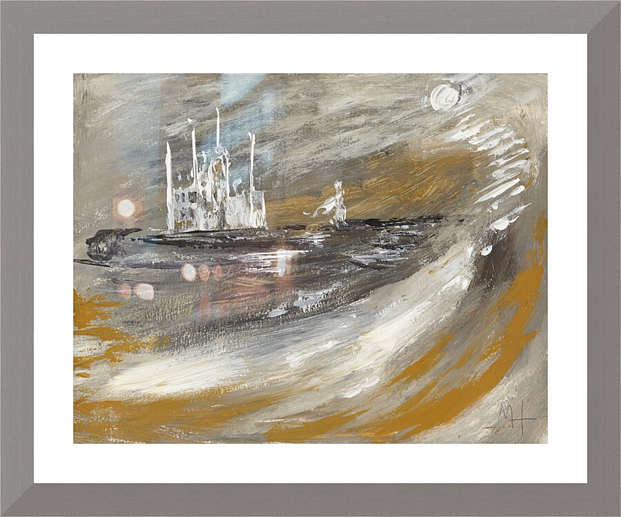Catching the moon... Picture Frame print