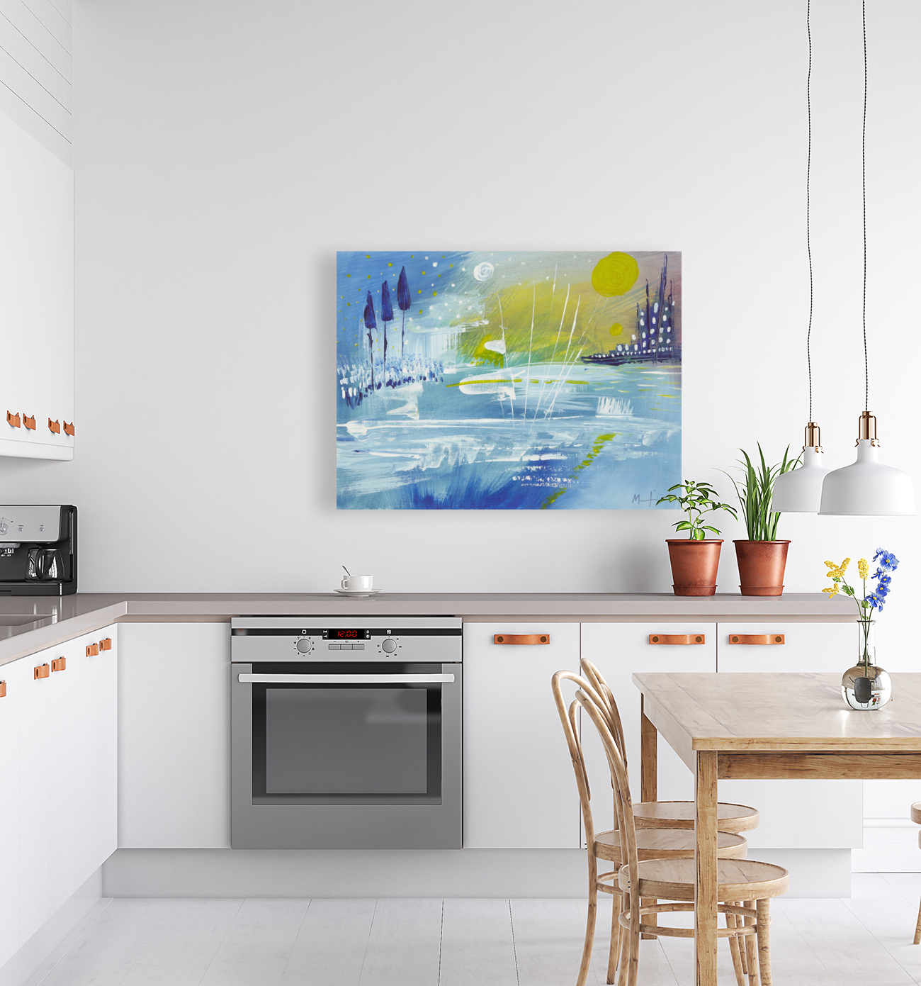 BLUE Landscape. Reproduction