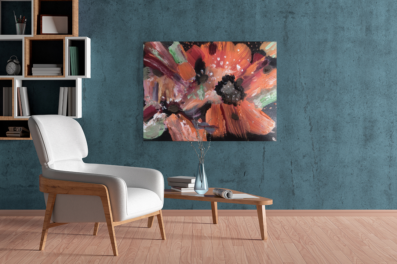 Abstract Flower. Reproduction