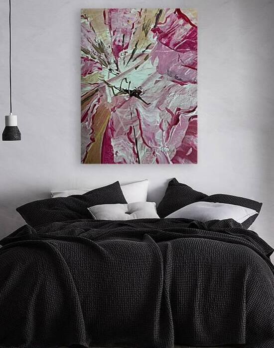 Diving in a giant Pink Flower by Martine Harris