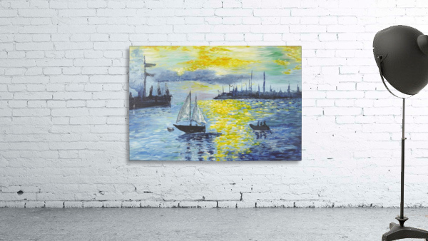 Sunrise on Harbor. Wall Preview