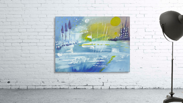 BLUE Landscape. Wall Preview