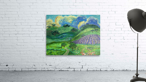 Clouds behindHills. Wall Preview
