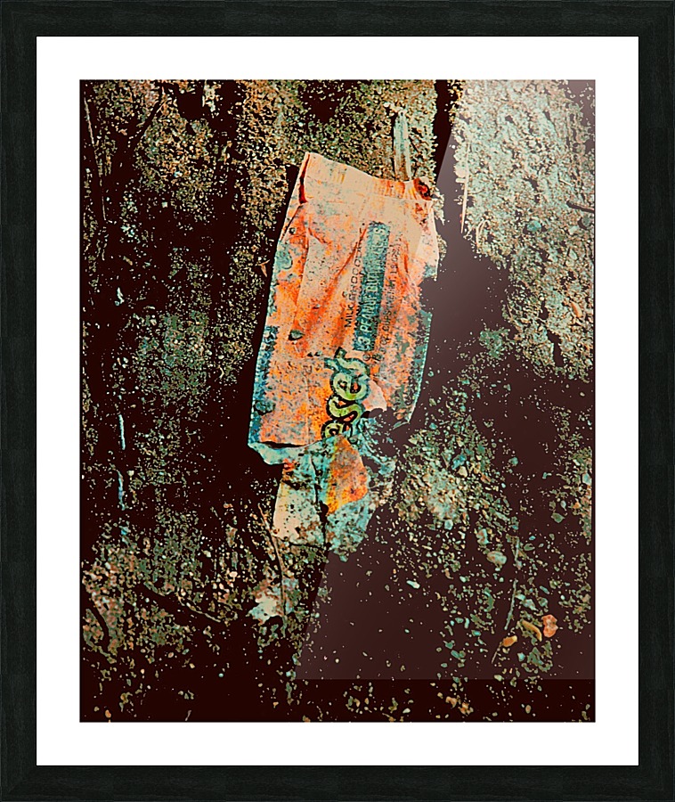 Crushed Reeses Candy Wrapper 1979 Picture Frame Printing
