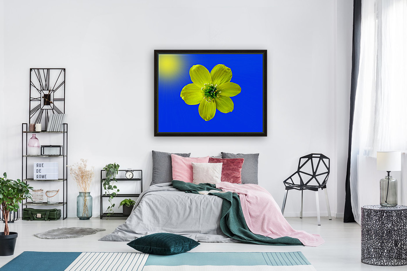 Winter Aconite Bloom With Sunrays Reproduction