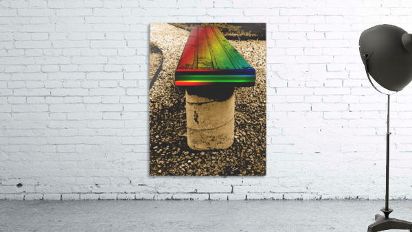 Rainbow On A Bench Wall Preview