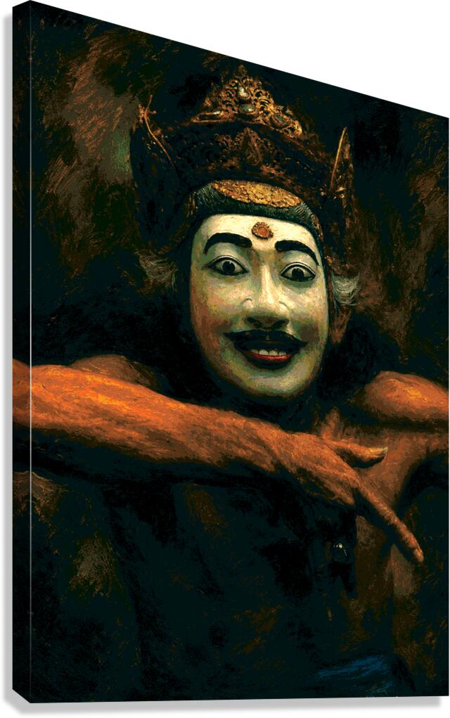 Indonesian Mask Dancer Digital Art