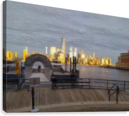 GoldenManhattan p Canvas Print