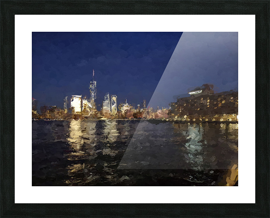 NYNight Picture Frame print