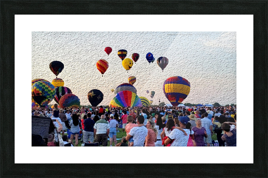 BalloonDay p Picture Frame print