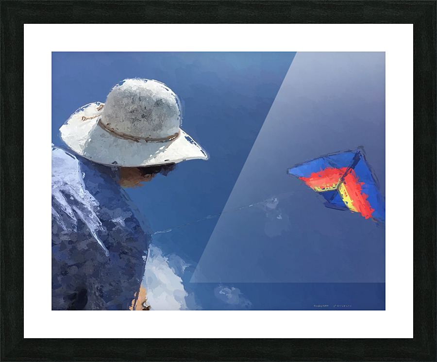 Kiting p Picture Frame print