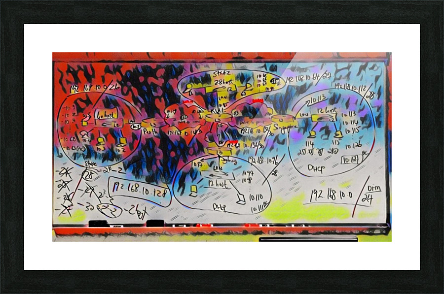 Network p Picture Frame print