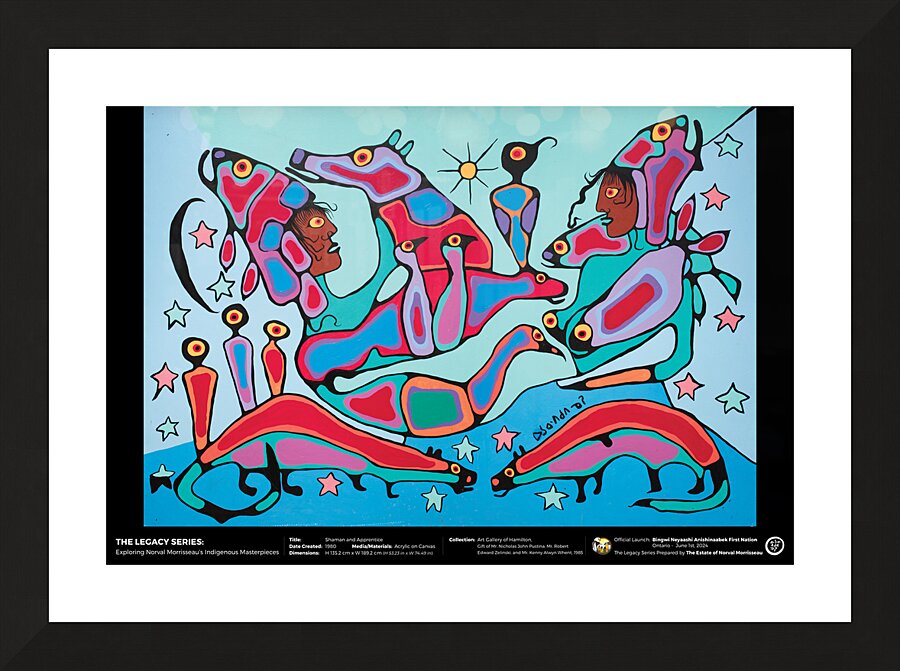 The Legacy Series - Shaman and Apprentice - 1980 - Art Gallery of Hamilton - Limited Edition Poster Picture Frame Printing