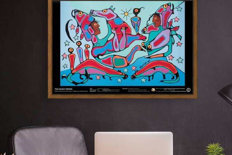 The Legacy Series - Shaman and Apprentice - 1980 - Art Gallery of Hamilton - Limited Edition Poster by OfficialMorrisseauEstate