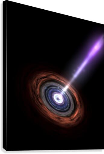 Gamma Rays in Galactic Nuclei Canvas Print