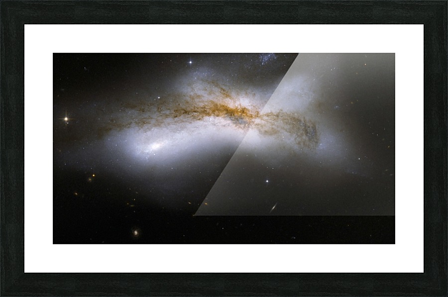 Colliding spiral galaxies. Picture Frame print