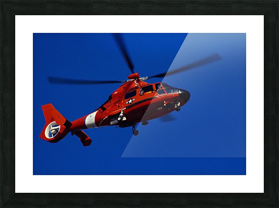 Coast Guard helicopter Picture Frame print