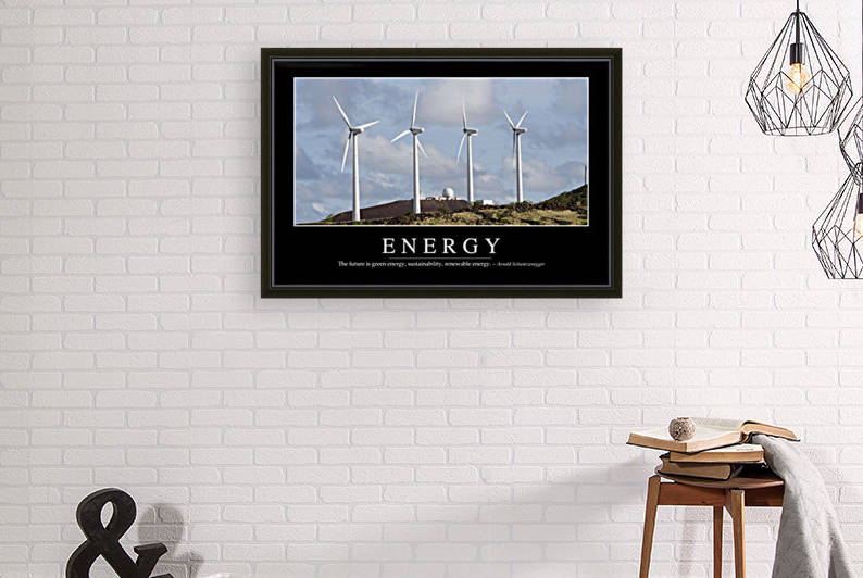 Energy: Inspirational Quote and Motivational Poster by StocktrekImages