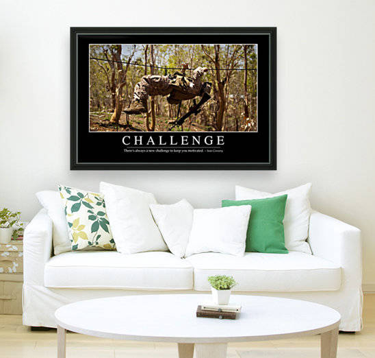 Challenge: Inspirational Quote and Motivational Poster by StocktrekImages