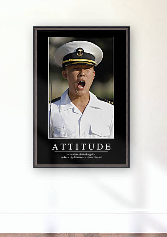 Attitude: Inspirational Quote and Motivational Poster by StocktrekImages