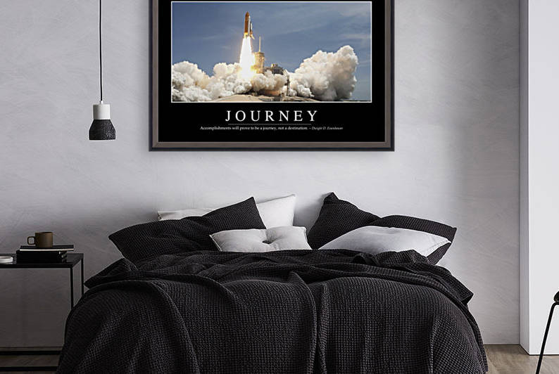 Journey: Inspirational Quote and Motivational Poster by StocktrekImages