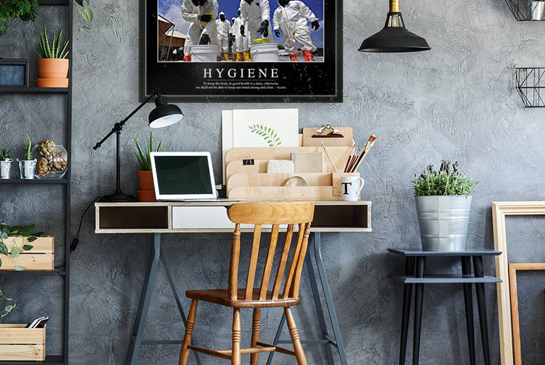 Hygiene: Inspirational Quote and Motivational Poster by StocktrekImages