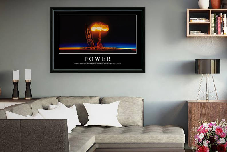 Power: Inspirational Quote and Motivational Poster by StocktrekImages