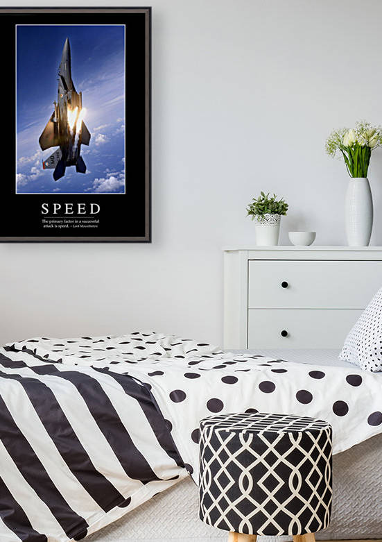 Speed: Inspirational Quote and Motivational Poster by StocktrekImages