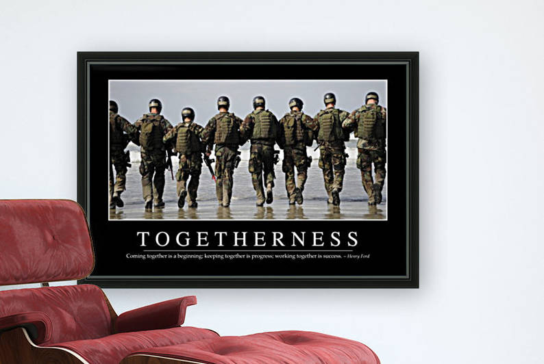 Togetherness: Inspirational Quote and Motivational Poster by StocktrekImages